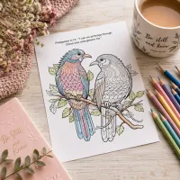 Christian Mindfulness Birds Colouring Book | 25 Bible Verse Colouring Pages for Peace, Prayer & Relaxation – Image 1