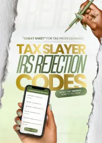 Tax Slayer IRS Rejection Codes – Image 1