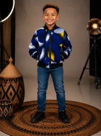 Kids Ankara Bomber Jacket – 5/6