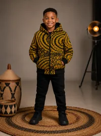 Kids yellow and black bomber Jacket – 7/8