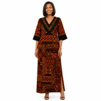  Mosaic Maxi Kaftan Dress – Image 2