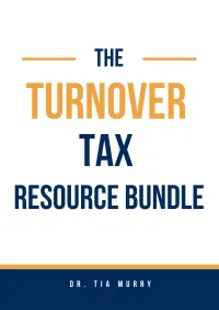 The TurnOver Tax Resource Bundle – Image 1