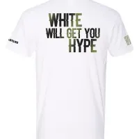 White "Will Get You Hype" Shirt | True Mix Masters Apparel – Image 2