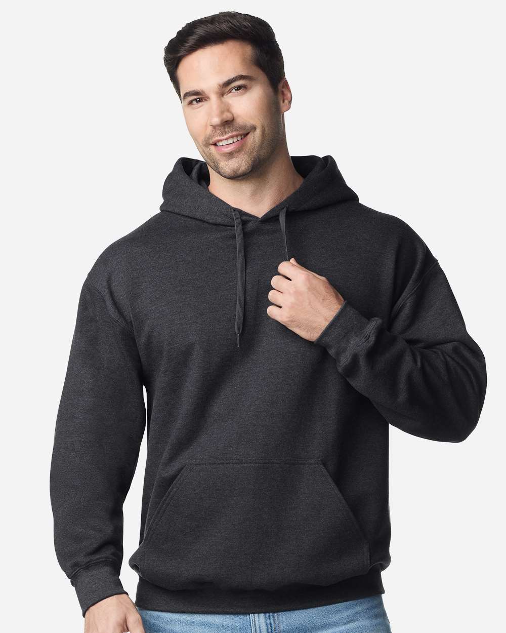 Hooded Sweatshirts – Heather Black, XS