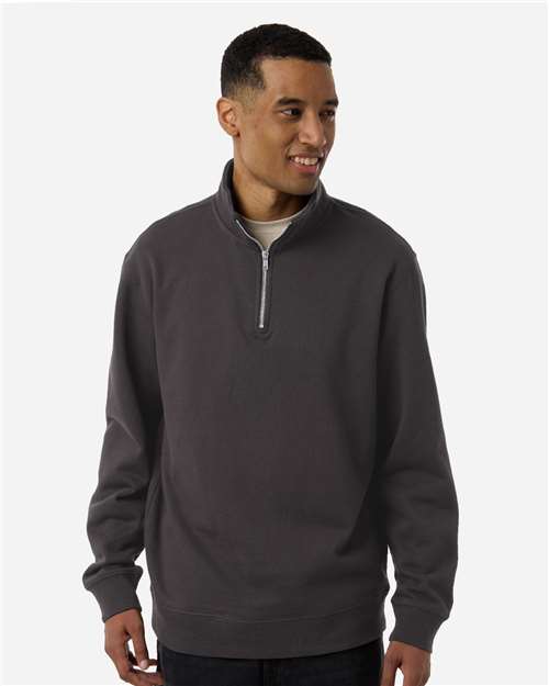 Midweight Quarter-Zip Pullover – Asphalt, XS