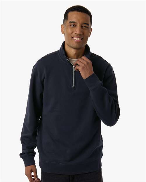 Midweight Quarter-Zip Pullover – Navy, XS