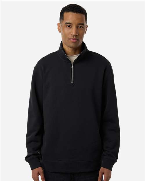 Midweight Quarter-Zip Pullover – Black, XS