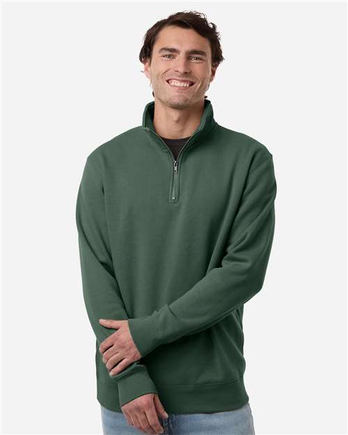 Midweight Quarter-Zip Pullover – Alpine Green, XS