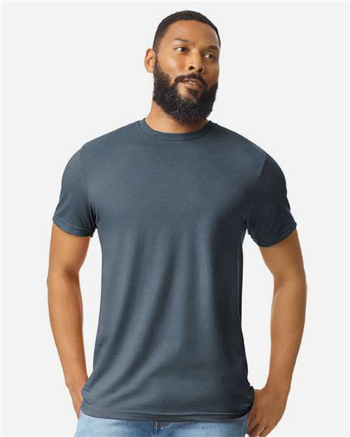 Softstyle® CVC T-Shirt – Steel Blue, XS