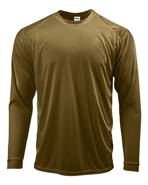 Long Islander Performance Long Sleeve T-Shirt – Woodland Brown, XS