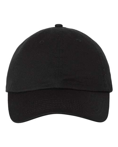 Bio-Washed Classic Dad Hat – Black, Adjustable