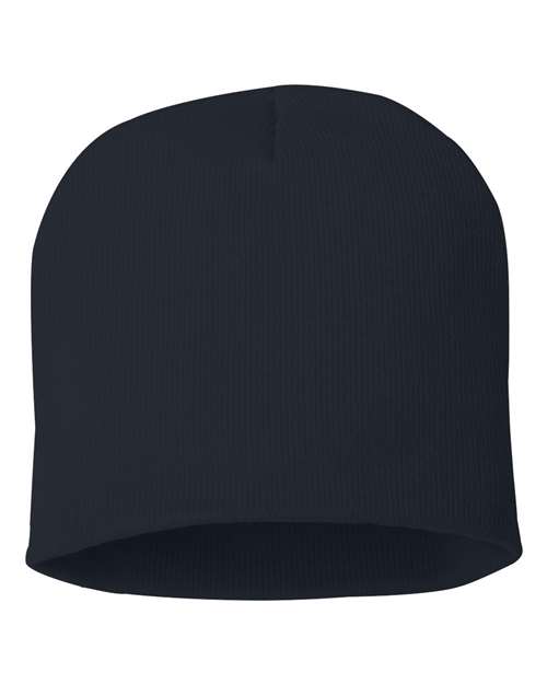 8" Beanie – Navy, One Size