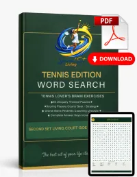 Tennis Word Search Puzzle Activity Book (Digital Download) – Image 1
