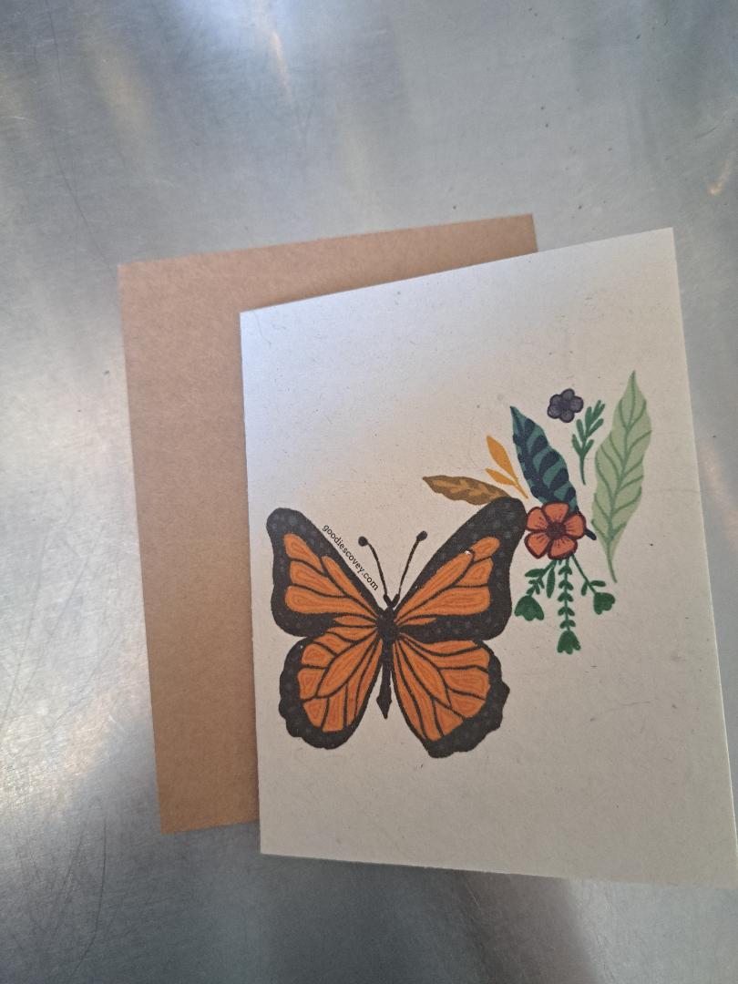 Butterfly Seeded Intention Card – Image 1