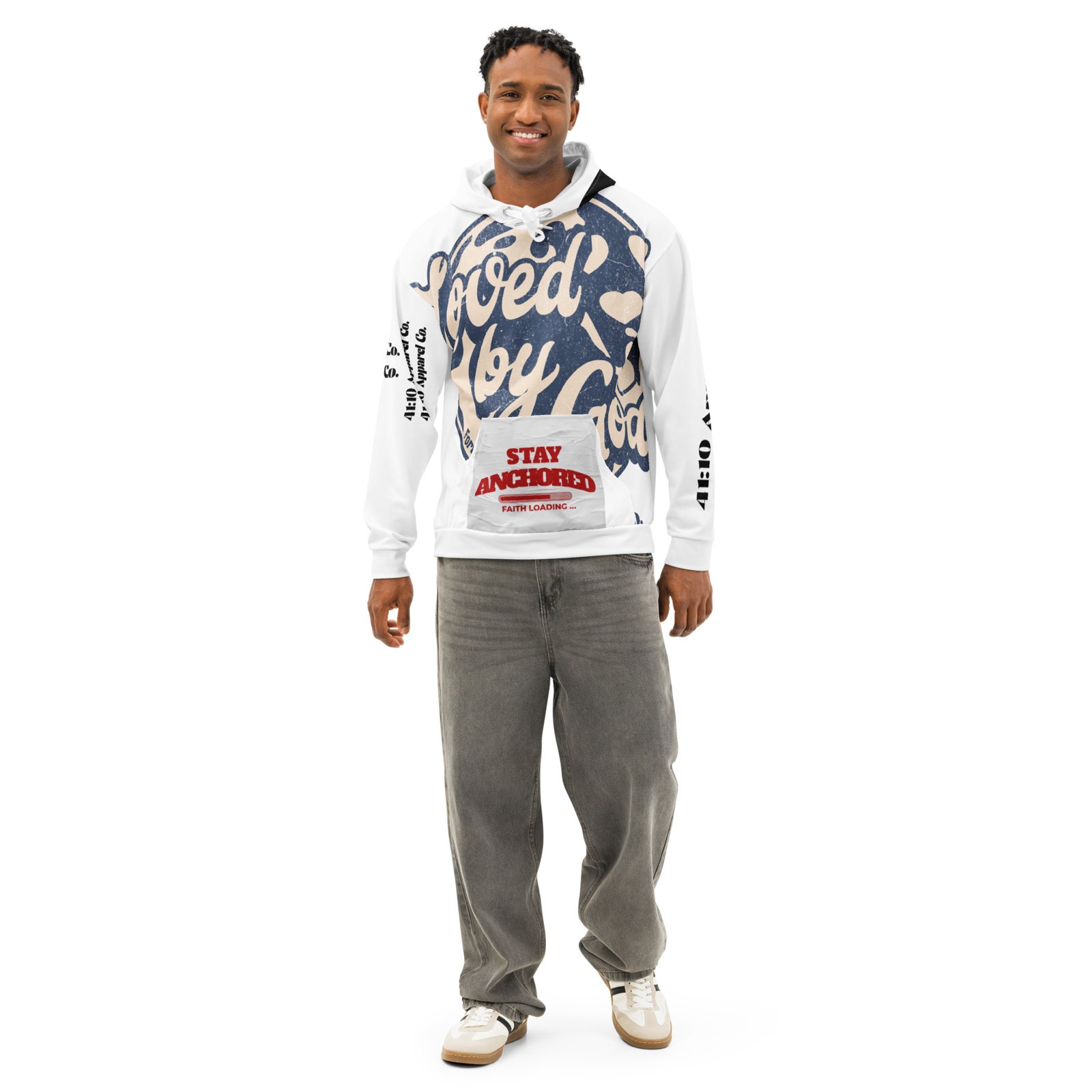 All-Over “God Is With Me” Hoodie – Image 6