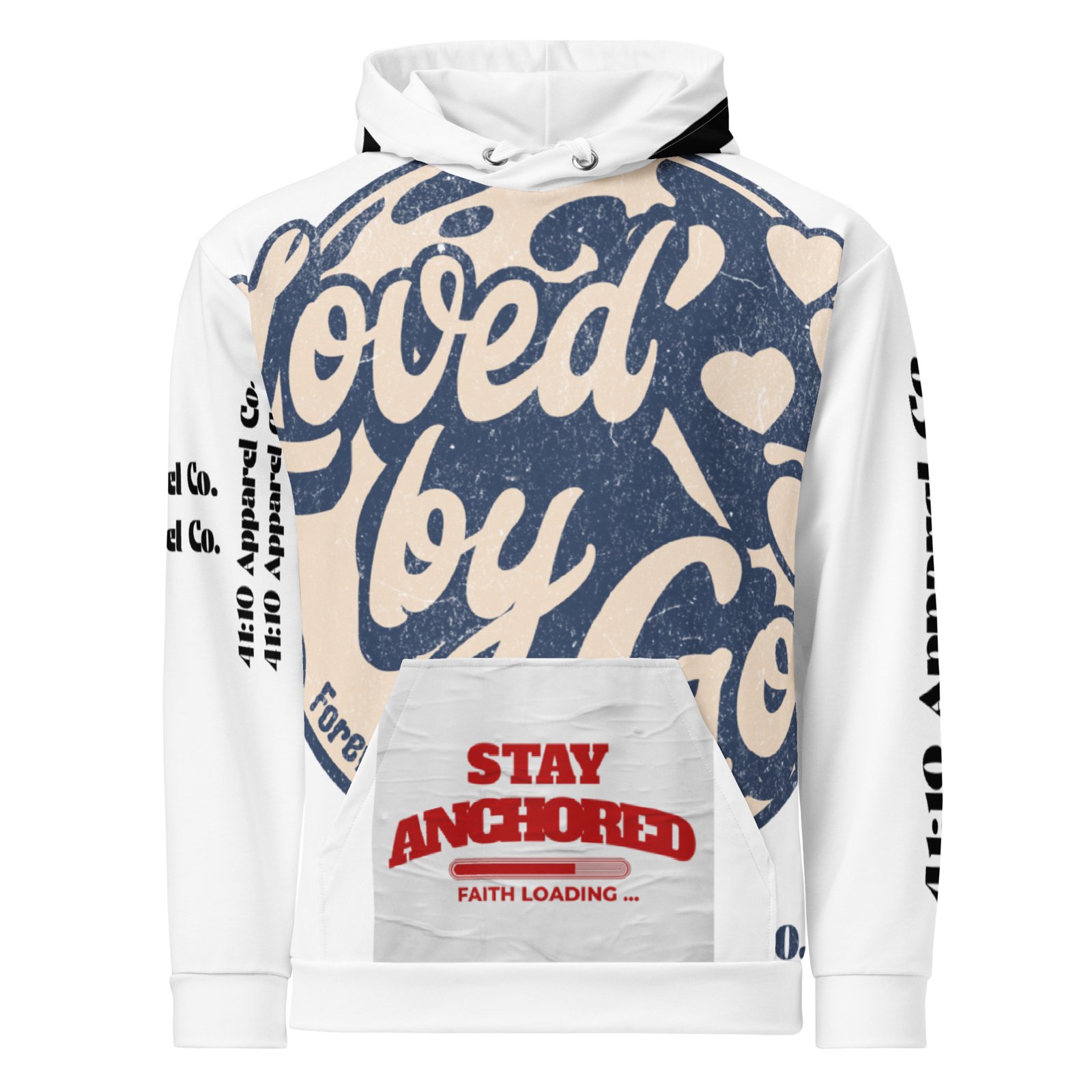 All-Over “God Is With Me” Hoodie – Image 8