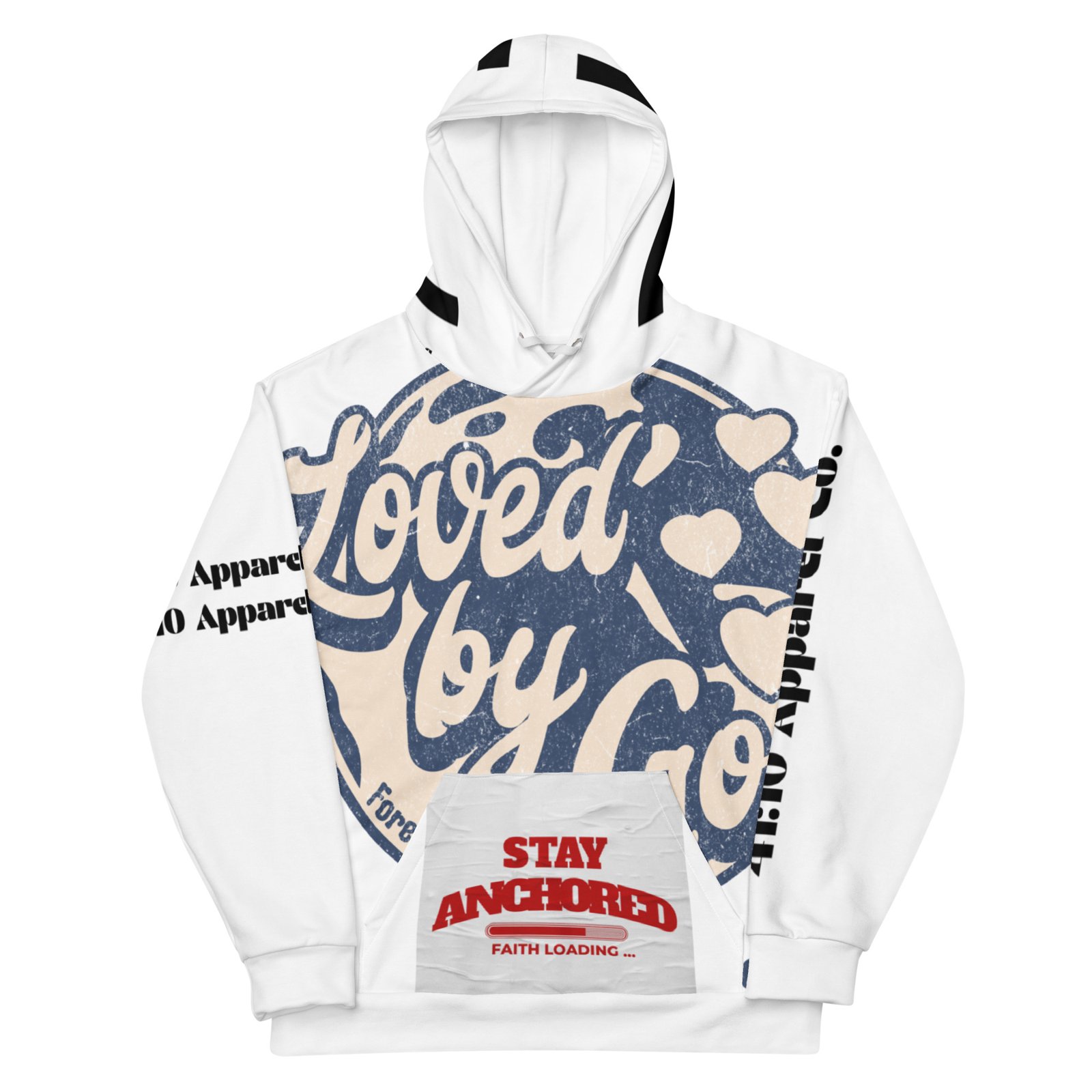 All-Over “God Is With Me” Hoodie – Image 5