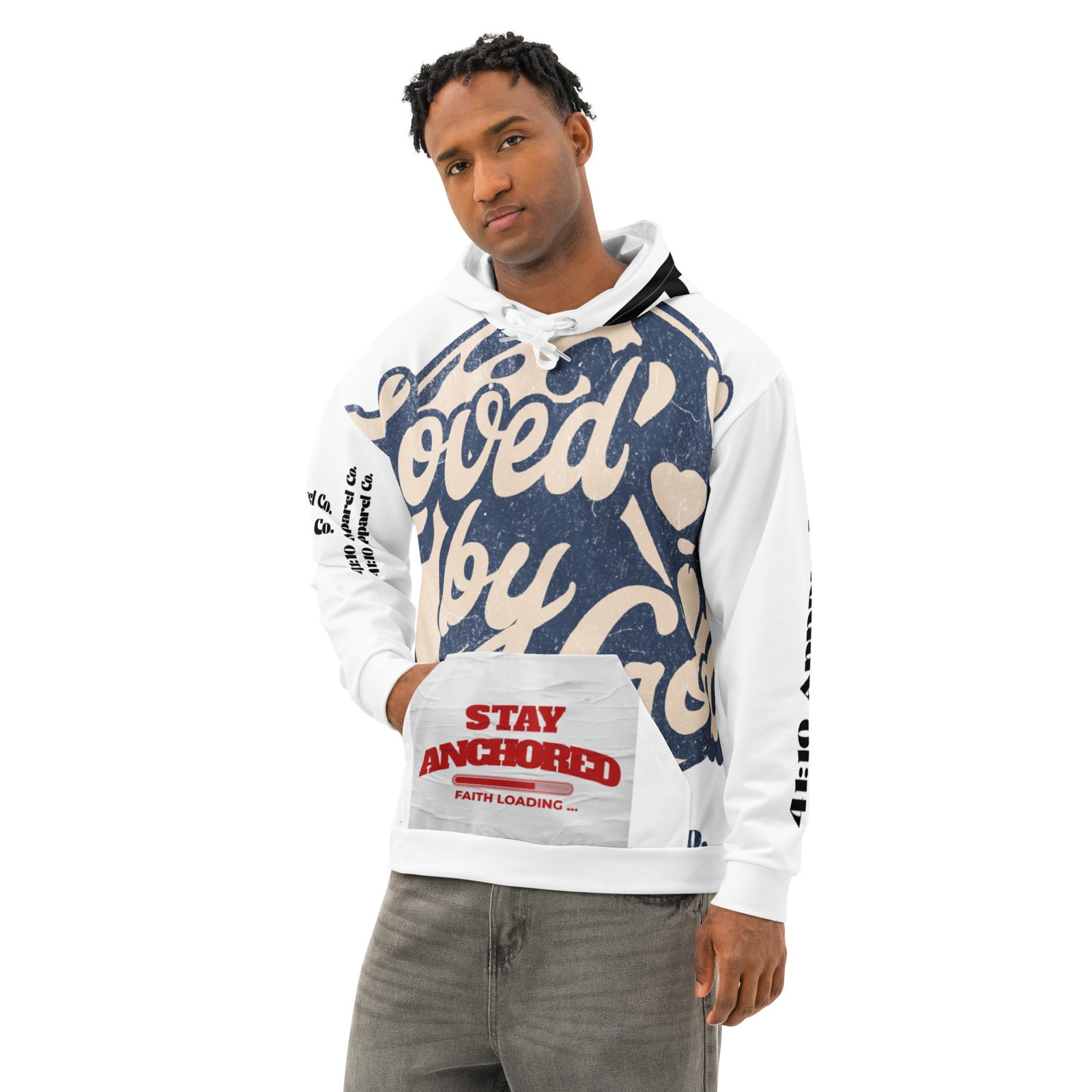 All-Over “God Is With Me” Hoodie – Image 9