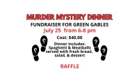 7/25 - Murder Mystery Dinner – Image 1