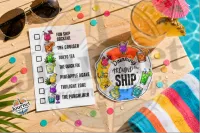Drinking Around The Ship™ — Cruise Drinking Game Temporary Tattoos – Image 2