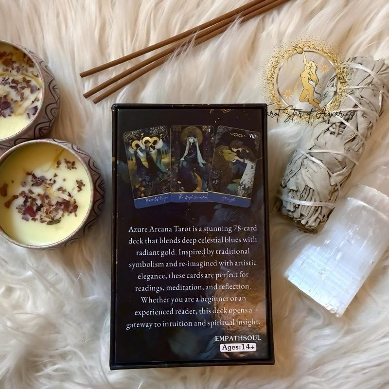 Azure Arcana Card by Taygun Bal - Artistic Design for Spiritual Guidance and Insight – Image 2