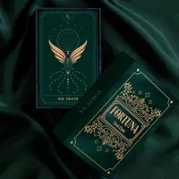 Fortuna Tarot Deck Emerald Anima | Minimalistic Cards Gold Foil 78 Cards | Oracle Cards | Beginners and Experts with GuideBook – Image 3