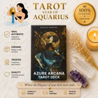 Azure Arcana Card by Taygun Bal - Artistic Design for Spiritual Guidance and Insight – Image 1