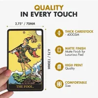 Wyspell Classic Tarot Deck Dark- Authentic with Enhanced Artwork & 100-Page Guidebook for Beginners – Image 3
