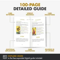 Wyspell Classic Tarot Deck Dark- Authentic with Enhanced Artwork & 100-Page Guidebook for Beginners – Image 2