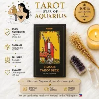 Wyspell Classic Tarot Deck Dark- Authentic with Enhanced Artwork & 100-Page Guidebook for Beginners – Image 1