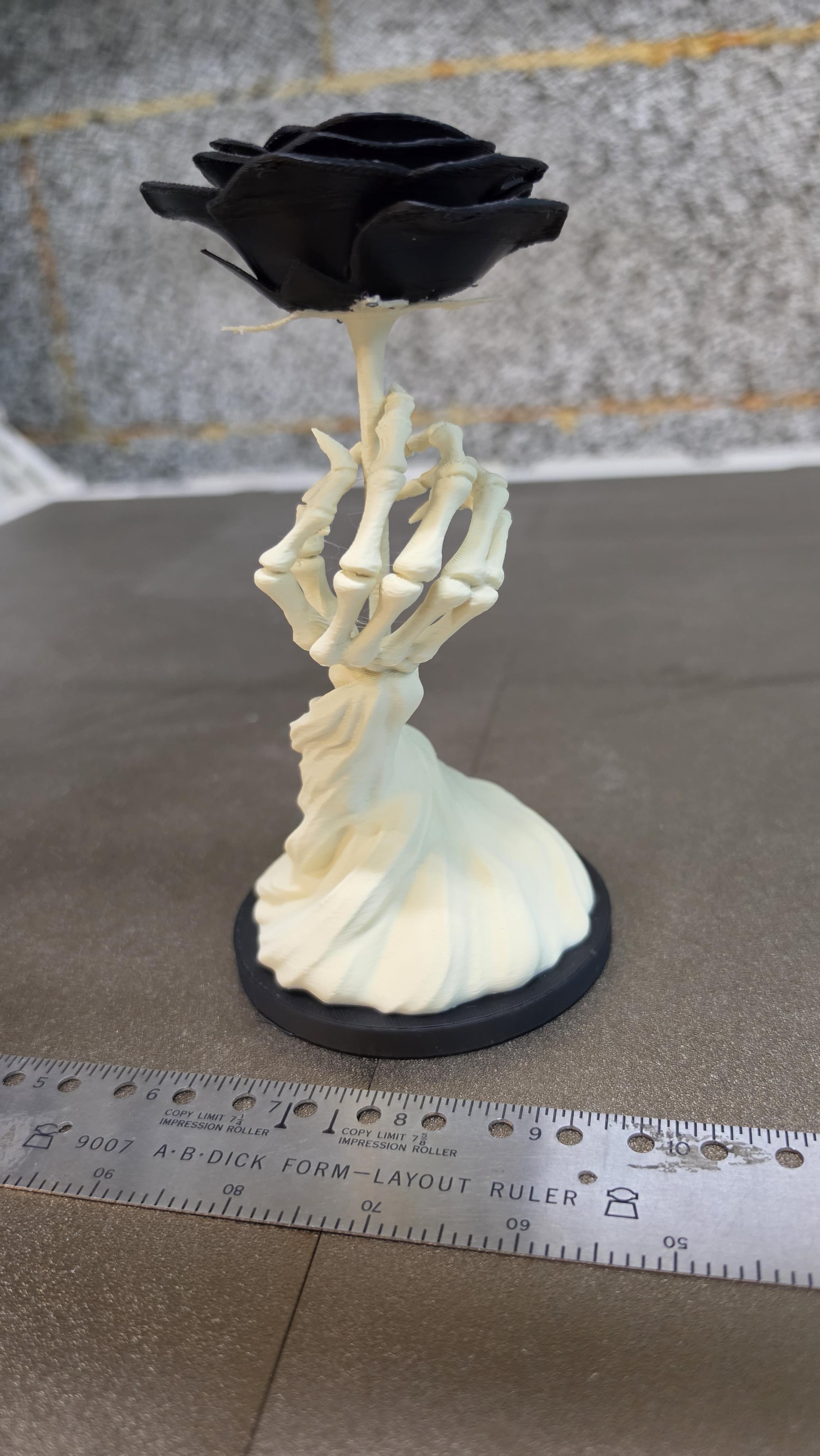 Halloween Skeleton Hand With Rose – Image 2