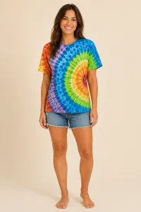 Sunwheel Rainbow Tie-Dye T-Shirt #T-415 – Image 1