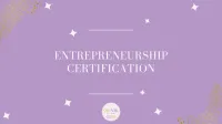 Entrepreneurship Certification – Image 1