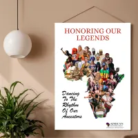 Honoring Our Legends Ancestral Poster | Dancing To The Rhythm Of Our Ancestors  – Image 1