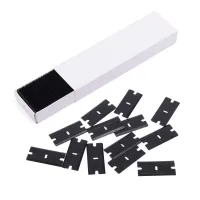 Dueble edge plastic razor blades black  color (100 pieces / box ) – Image 2