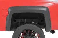 Rough Country Pocket Fender Flares | GBA Black (14-18 Chevy Silverado 1500/ 15-19 2500HD | 6'7" & 8' Bed) F-C11412B-GBA – Image 2