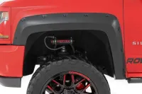 Rough Country Pocket Fender Flares | GBA Black (14-18 Chevy Silverado 1500/ 15-19 2500HD | 6'7" & 8' Bed) F-C11412B-GBA – Image 3