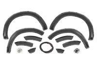 Rough Country Pocket Fender Flares | Both Bumpers | Flat Black (09-18 Ram 1500/19-23 1500 Classic) F-D10911B – Image 1