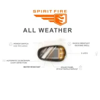 Spirit Fire Solar Powered Night Vibe Cab Lights | White FORM1CW5 – Image 3
