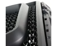 Spec-D Matte Black ABS Rebel Style Honeycomb Mesh Grille – Image 2