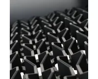 Spec-D Matte Black ABS Rebel Style Honeycomb Mesh Grille – Image 5