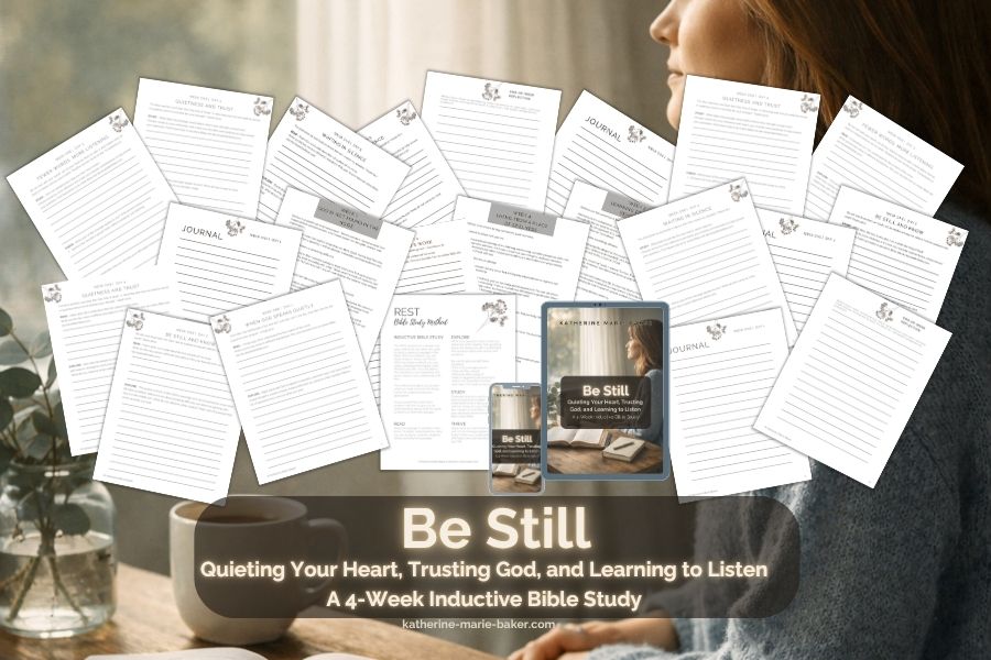 Be Still Bible Study | 4-Week REST Method Christian Workbook (Printable PDF) – Image 1