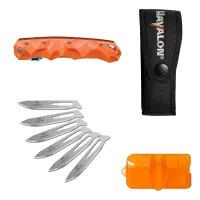 Havalon Piranta Stag Folding Hunting Knife 2.75" Orange South Africa – Image 3