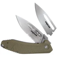 Havalon EDC Redi-Lock Assisted Folding Knife – Green, 3" – Image 2