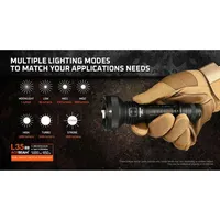 ACEBEAM L35 2.0 Tactical Flashlight, 5000 Lumens, 650m – Image 8