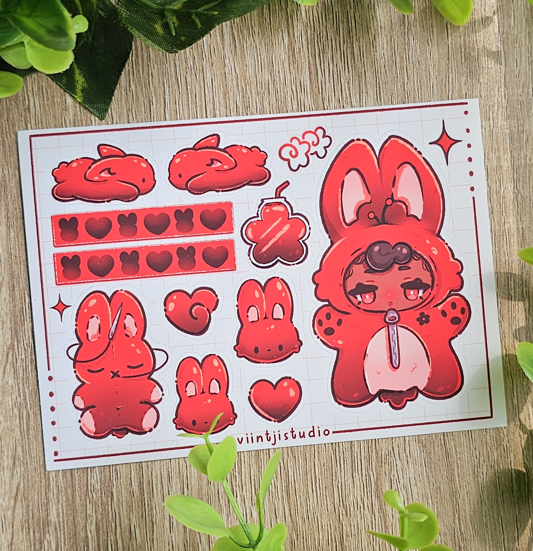 Saku & Lily Mini Sticker Sheet – Image 3