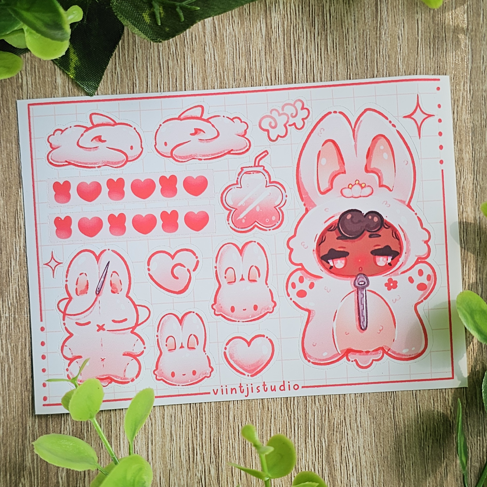 Saku & Lily Mini Sticker Sheet – Image 2