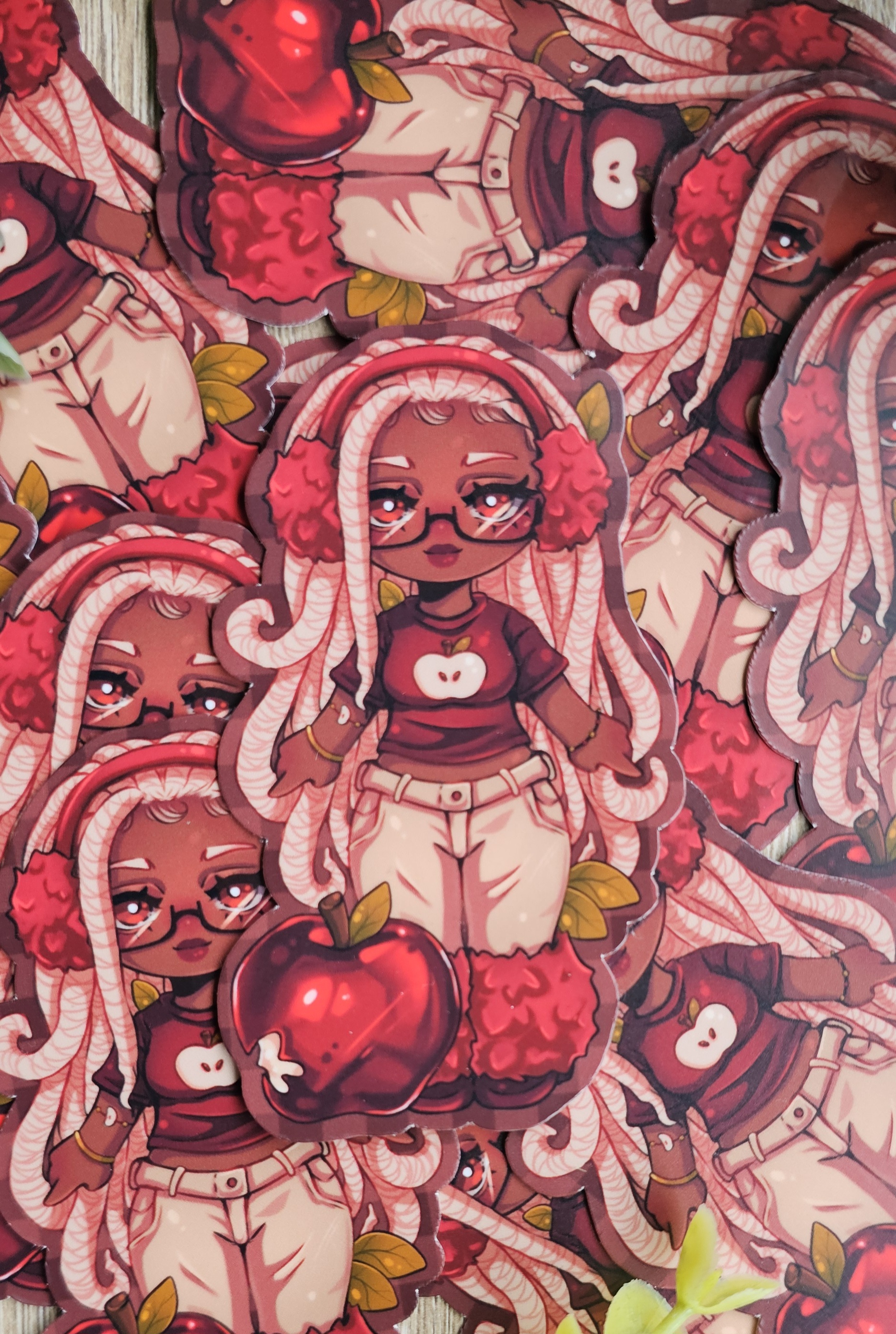 Cienna Apple Chibi Sticker – Image 3