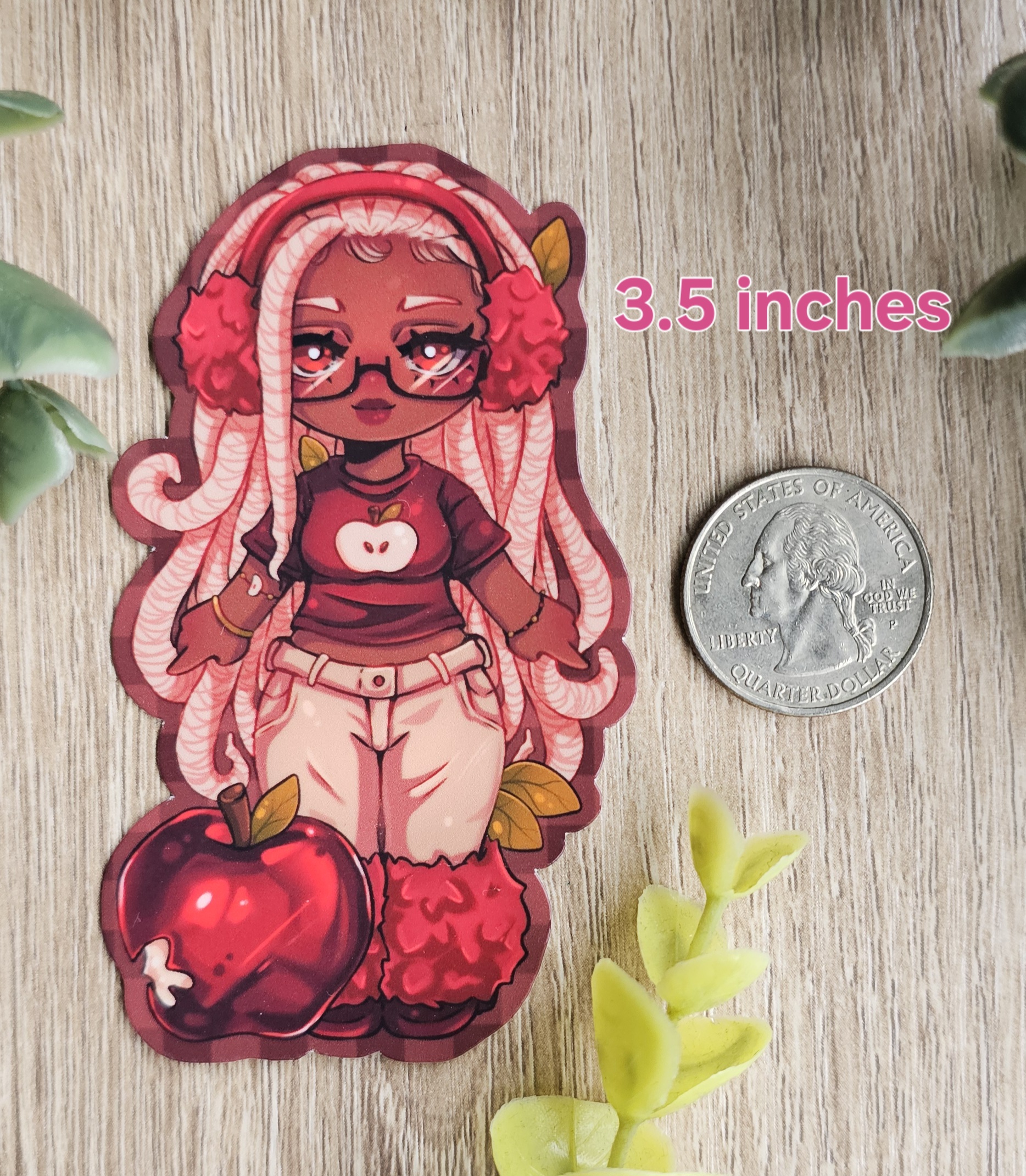 Cienna Apple Chibi Sticker – Image 2