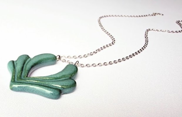 Blue Lotus Necklace  – Silver